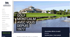 Desktop Screenshot of golfmontcalm.qc.ca
