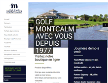 Tablet Screenshot of golfmontcalm.qc.ca